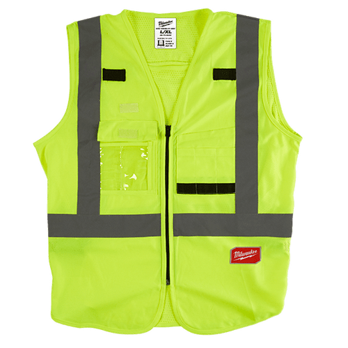 High Visibility Yellow Safety Vest - L/XL