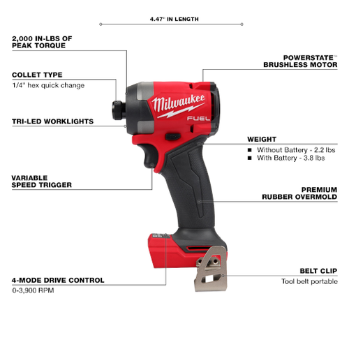 M18 FUEL™ 1/4" Hex Impact Driver