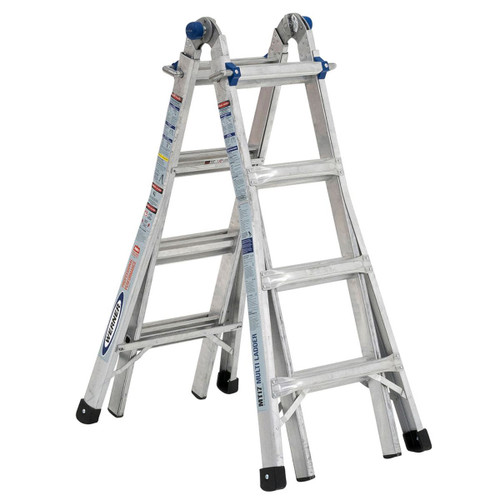 WERNER MT-17 TELESCOPING MULTI-LADDER, 16 STEPS, 300LB