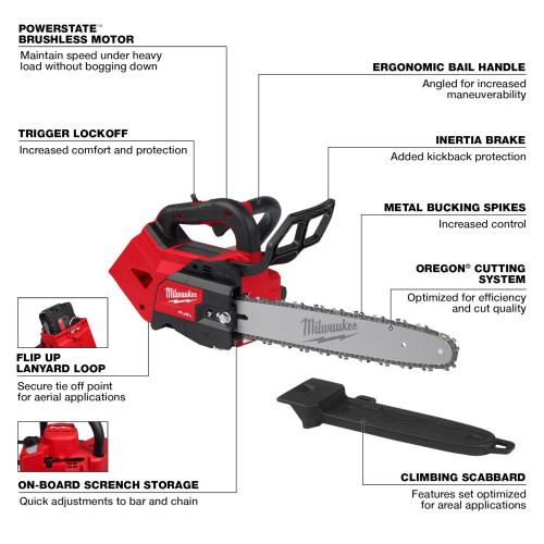 M18 FUEL™ 14" Top Handle Chainsaw (Tool-Only)