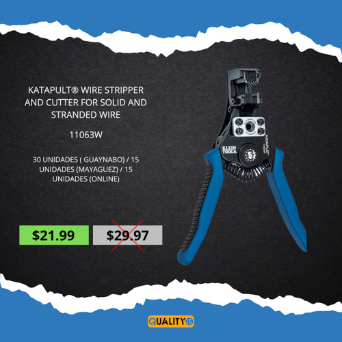 Katapult® Wire Stripper and Cutter for Solid and Stranded Wire *** Black Friday Special ***