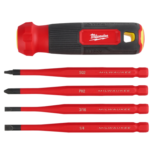 4-in-1 1000V Insulated Slim Tip Multi-Bit Screwdriver