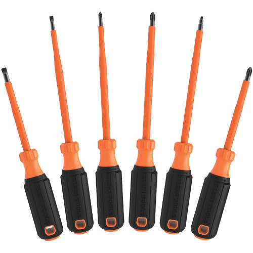 Screwdriver Set, 1000V Insulated, 6-Piece