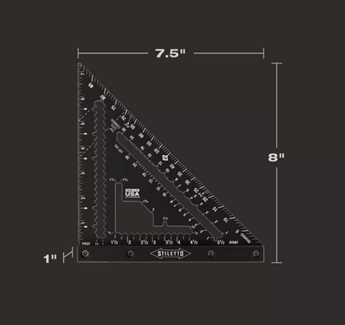 7" Stiletto Carpenter Square