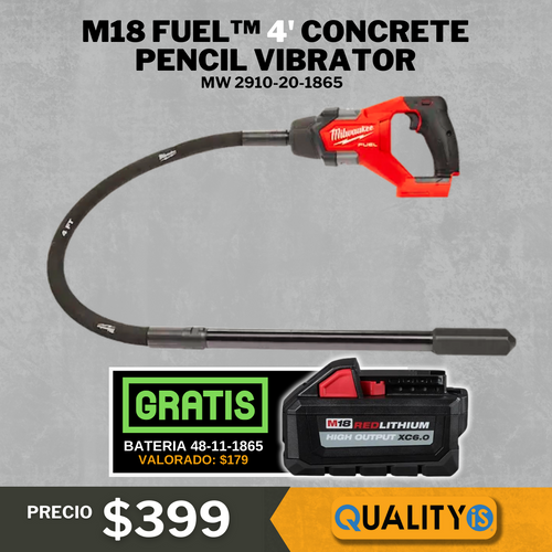 M18 FUEL™ 4' Concrete Pencil Vibrator/free battery xc6.0