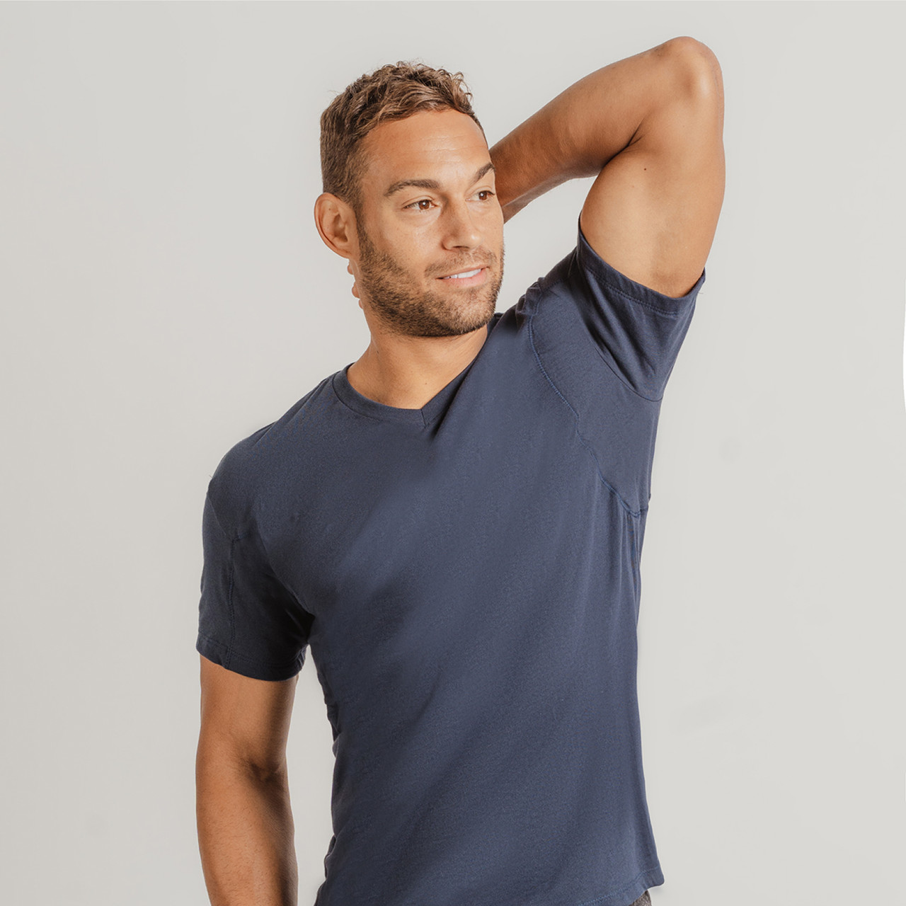 Men's Sweat Proof V-Neck Undershirt Original Fit Thompson Tee