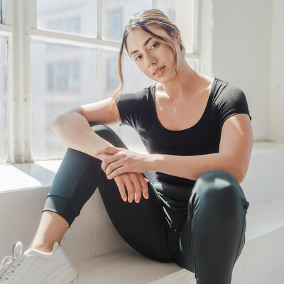 Women's Sweat Proof Undershirt - Slim Fit Scoop Neck