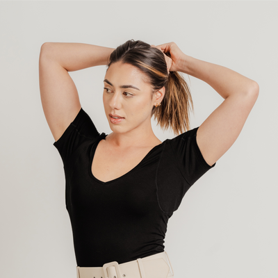 Women's Sweat Proof Undershirt - Slim Fit Deep V-neck