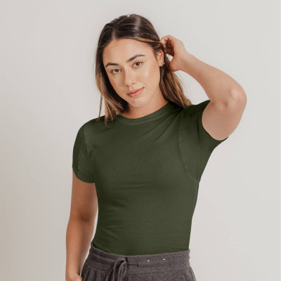 Women's Sweat Proof Military Shirt - Original Fit Crewneck