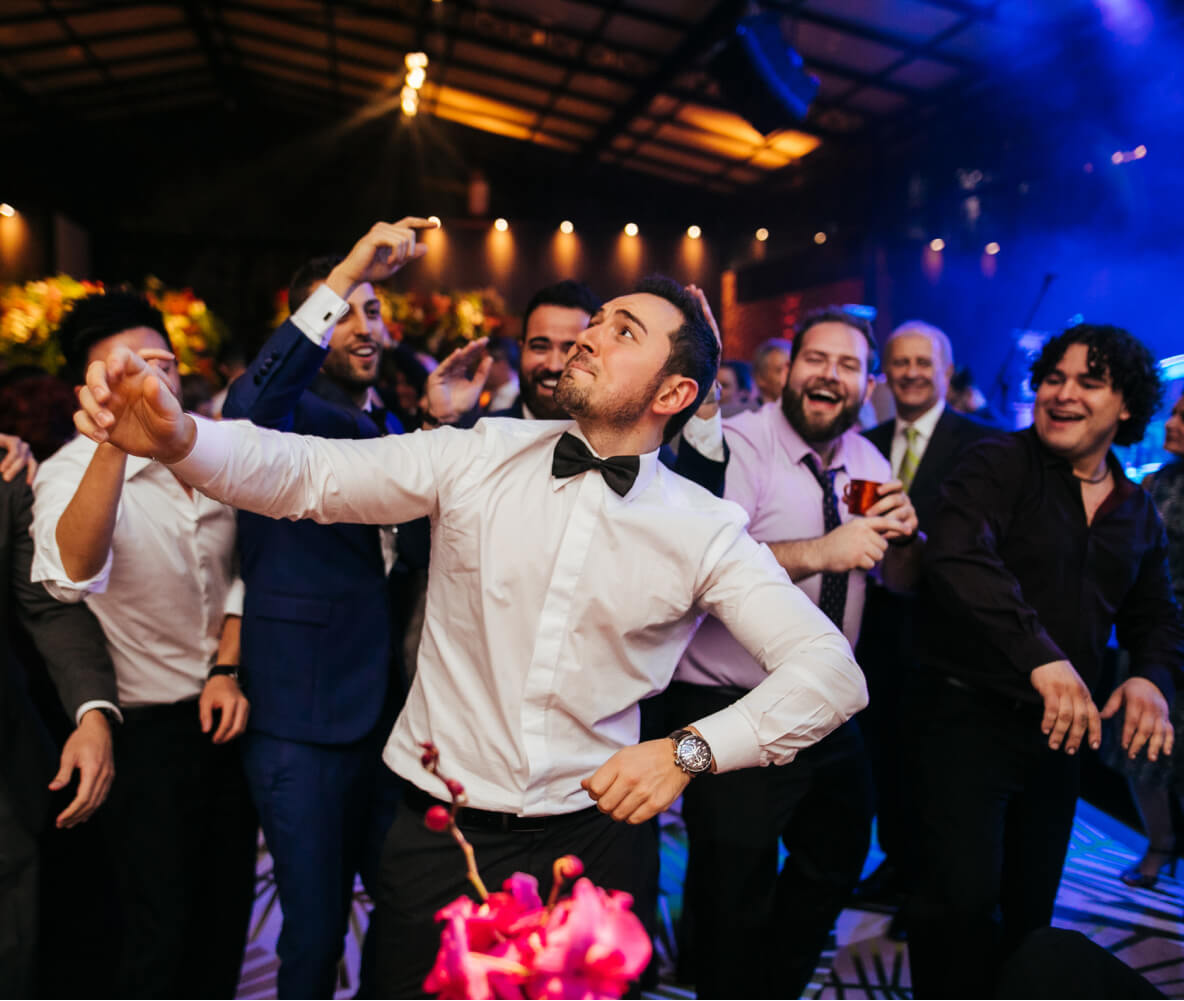 Man dancing at an event