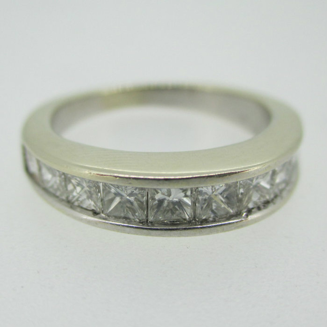 Channel-Set Diamond Wedding Band (Various Sizes) 14K White Gold / 1/4