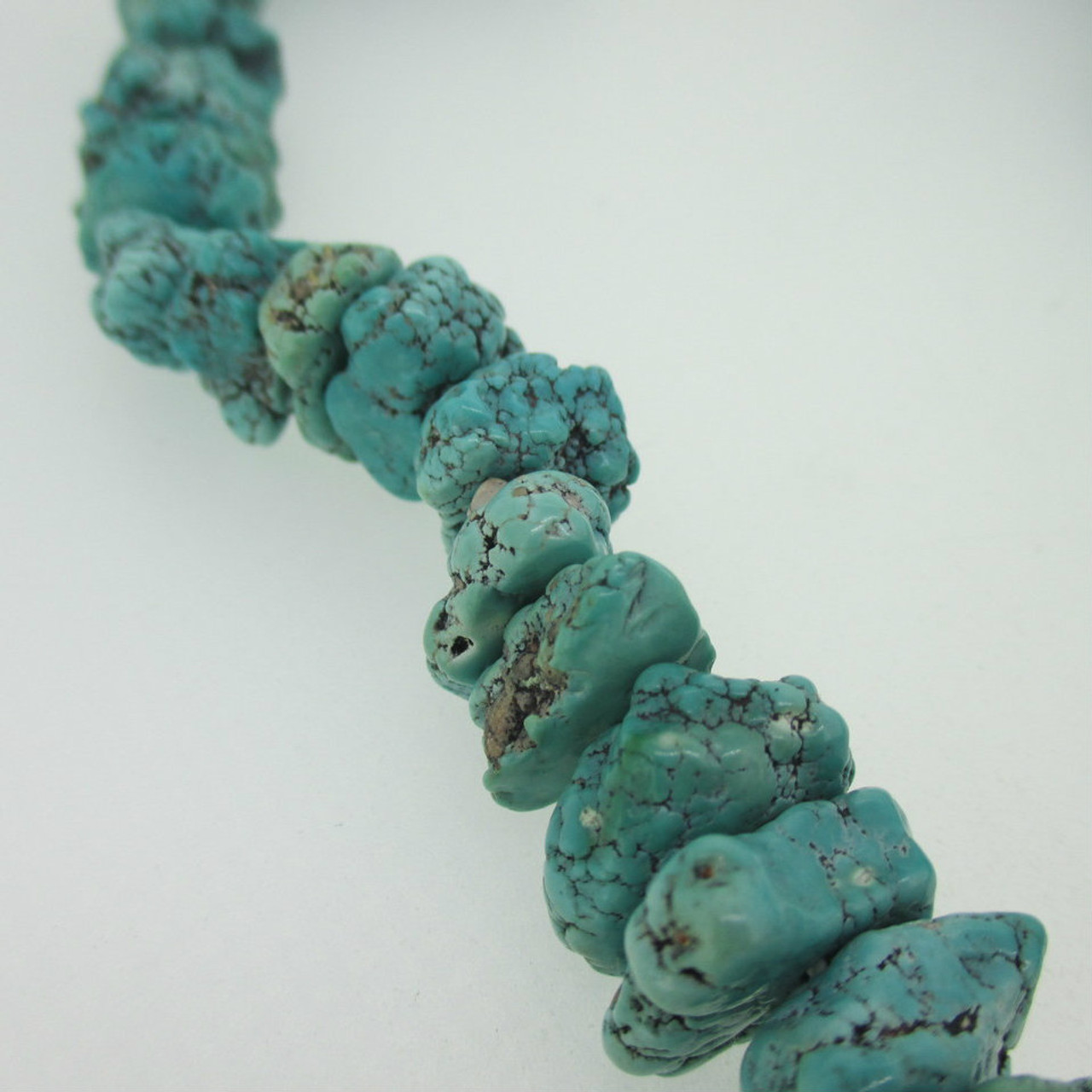 Chinese Turquoise Nugget Bead Strand - RioGrande