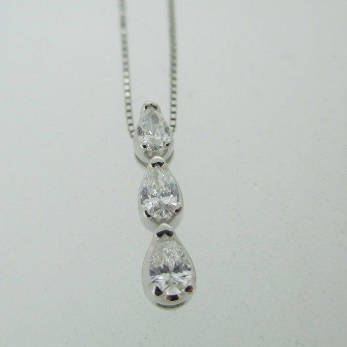 Past Present Future Diamond Necklace