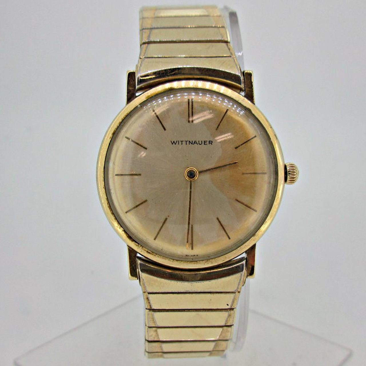 Vintage Wittnauer 10k Gold Filled Manual Wind Uni-case Watch with 10k Gold  Filled and Stainless Steel Band