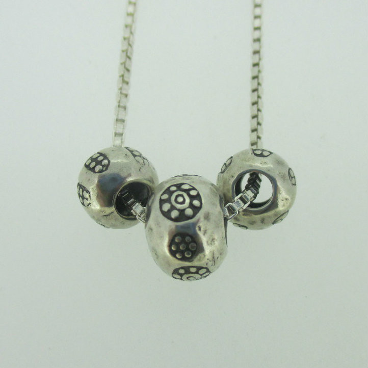 Sterling Silver Silpada Hammered Bead 