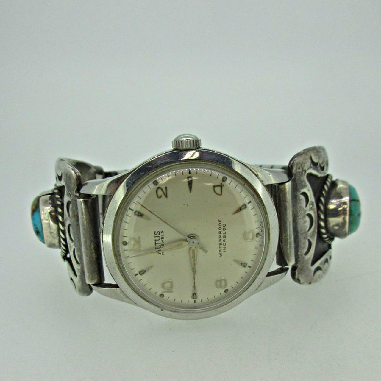 Vintage Altus 17J Swiss Watch with Betty Martinez Zuni