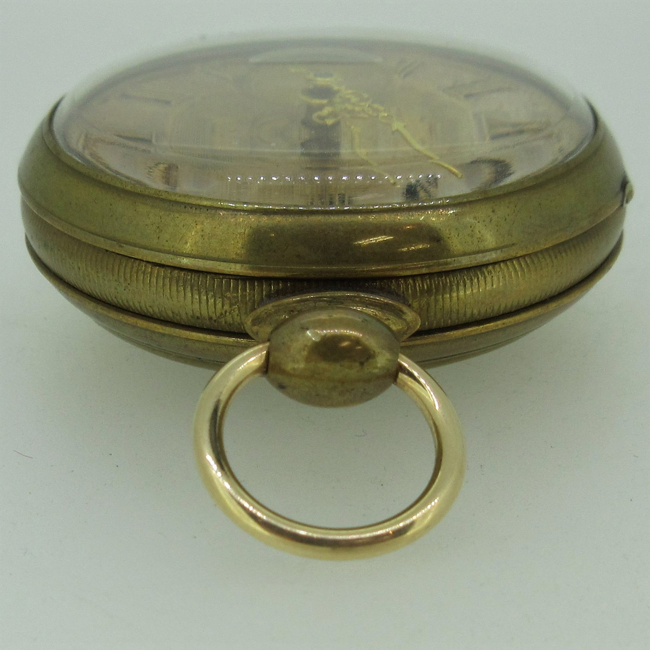 Antique Tavannes Swiss 12s 15J 14k White Gold Filled Pocket Watch