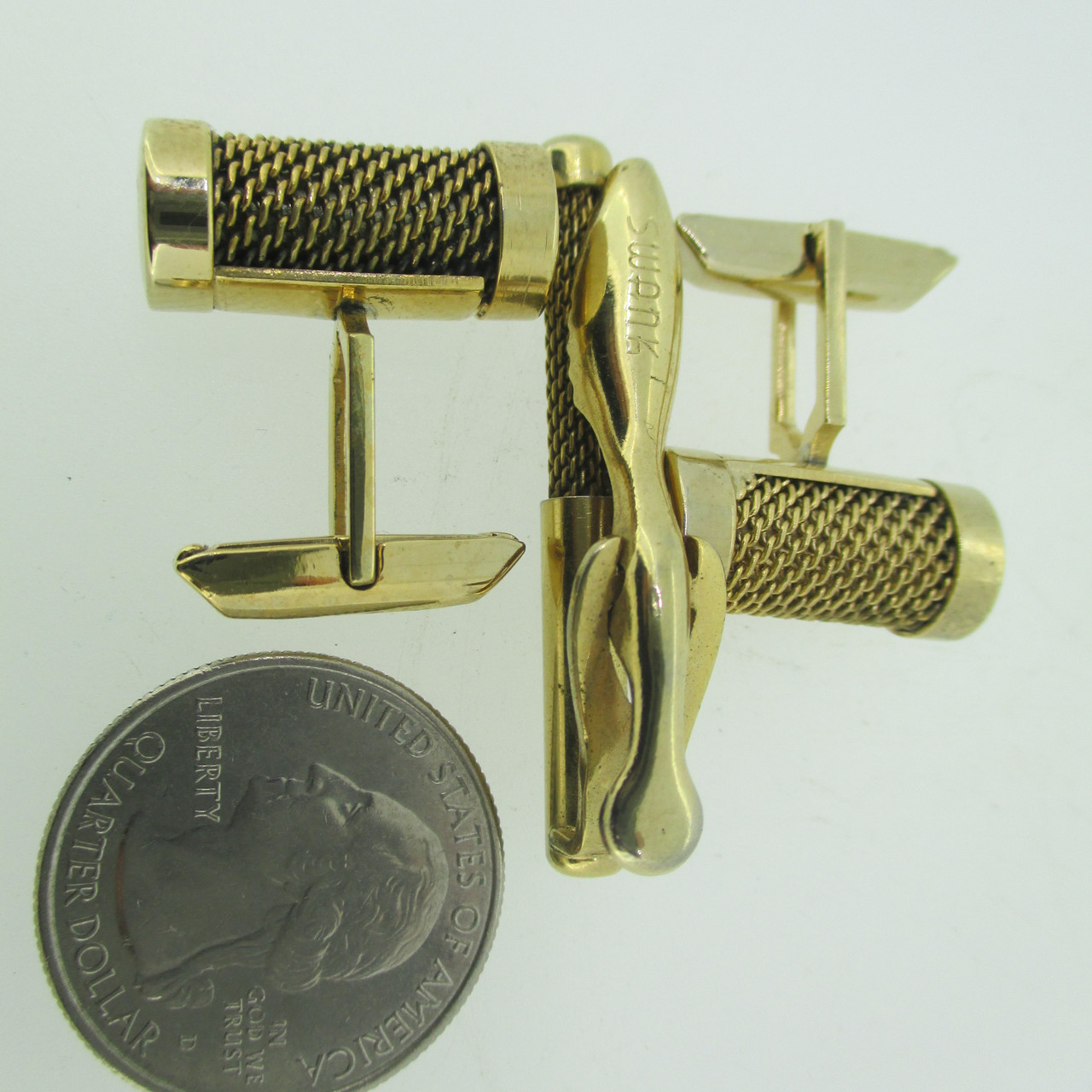 Buy Vintage Textured Small Gold Tone Tie Clip. Online in India 