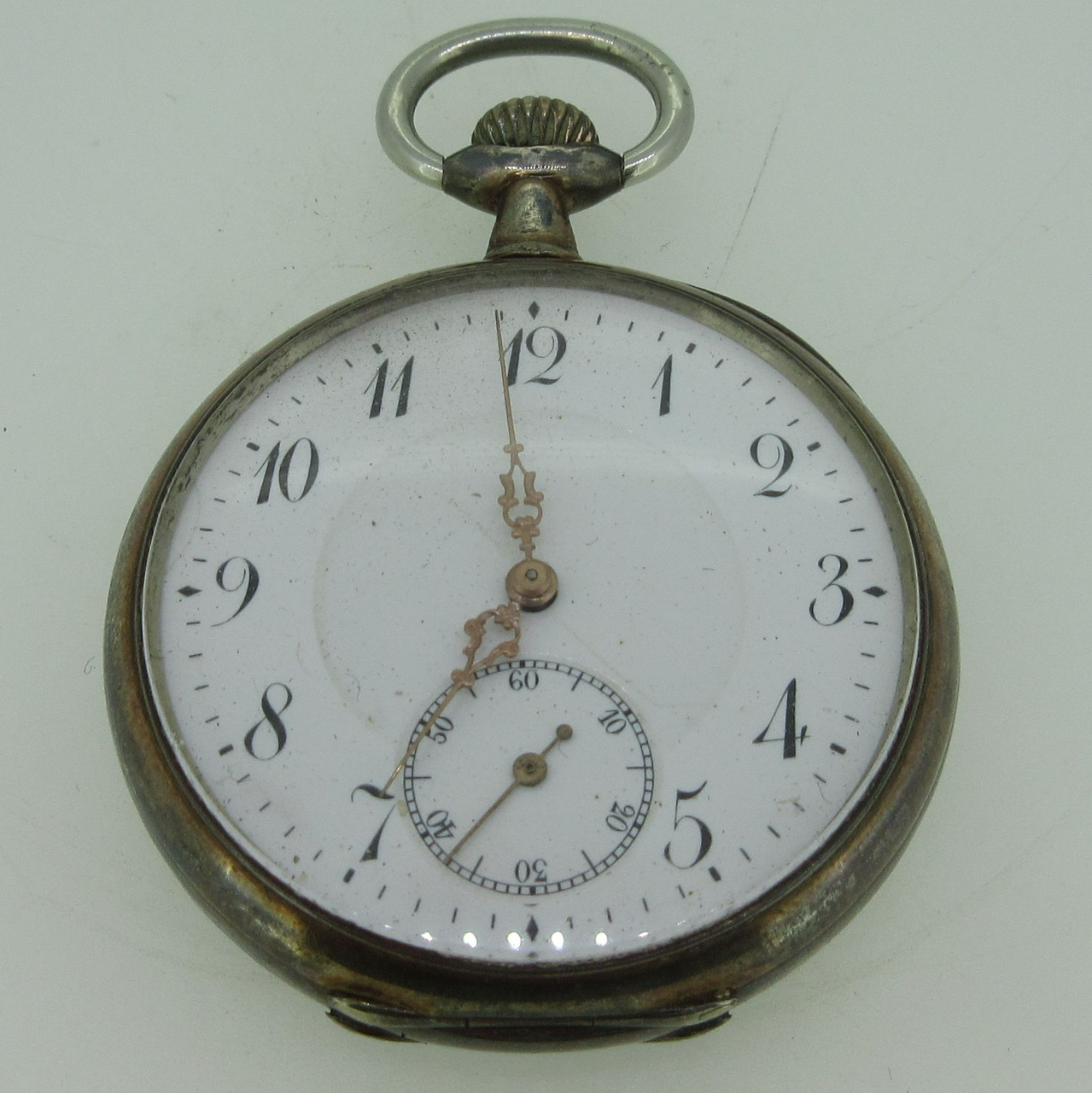 Antique Galonne French 16s Jeweled 800 Silver Pocket Watch Parts (B12975)