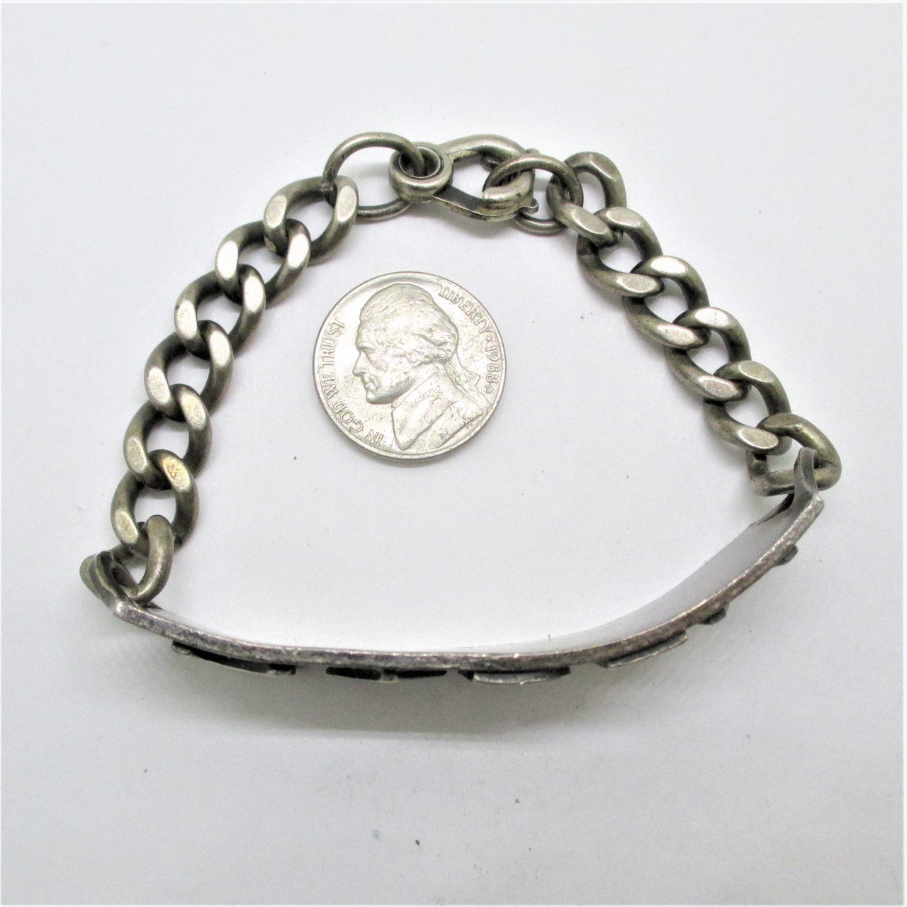 Sterling Silver Personalized Name Karen Chain Bracelet