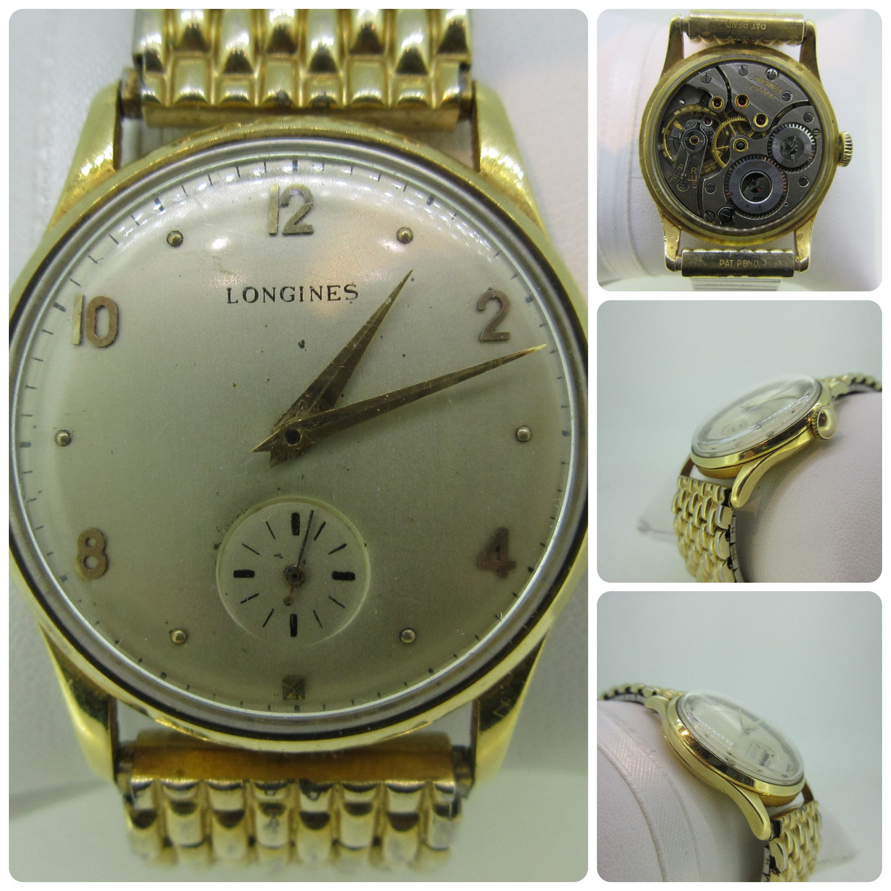 Vintage 1948 Longines 18k Yellow Gold Automatic Men's Watch