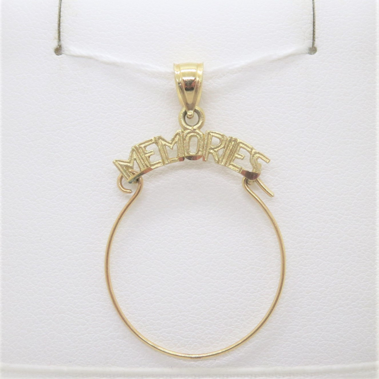 Sale Estate Charm Holder Modern 14k Yellow Gold Necklace Chain