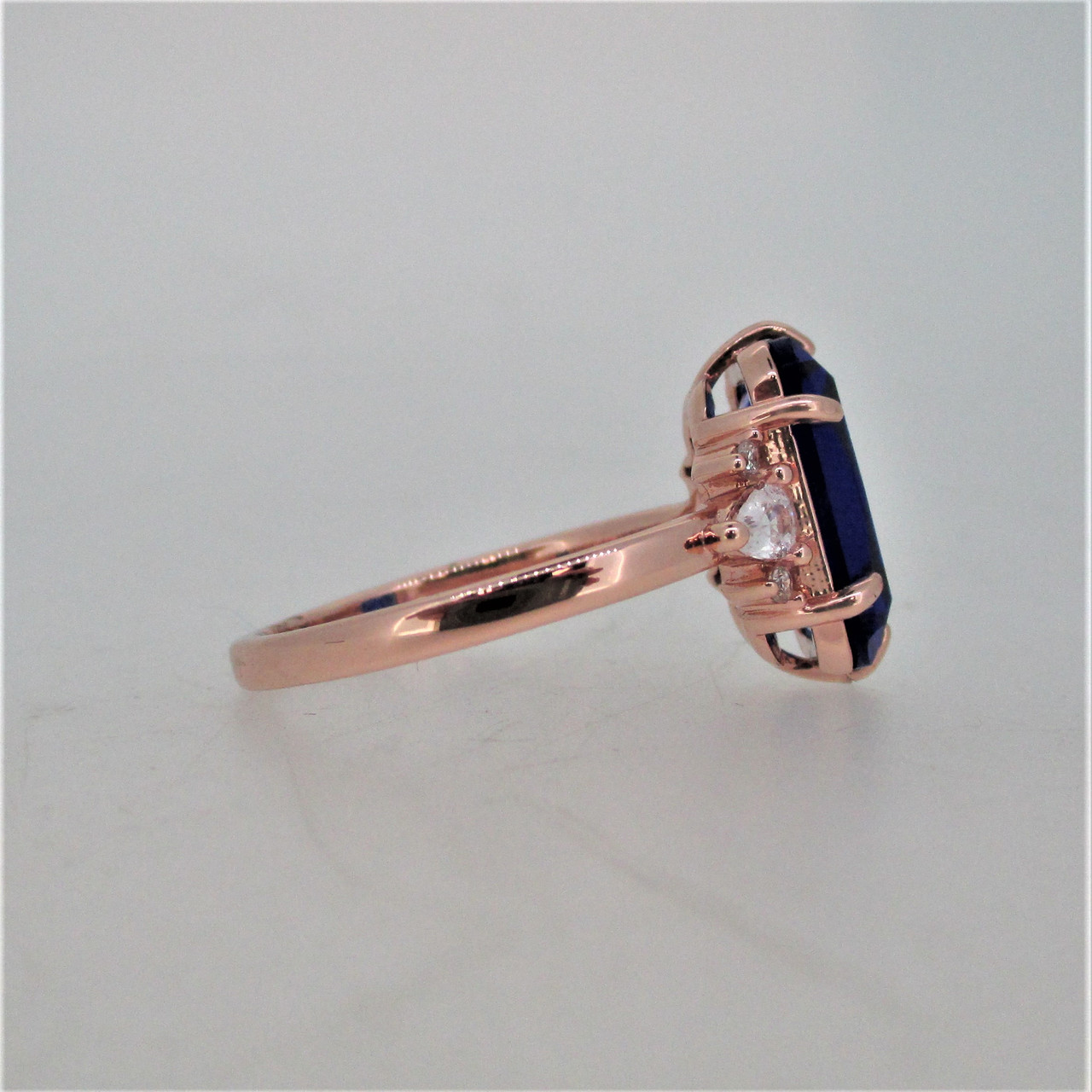 Bomb Party Rose Gold Plated Pink Ombre Crystal Ring Size 10 RBP3021