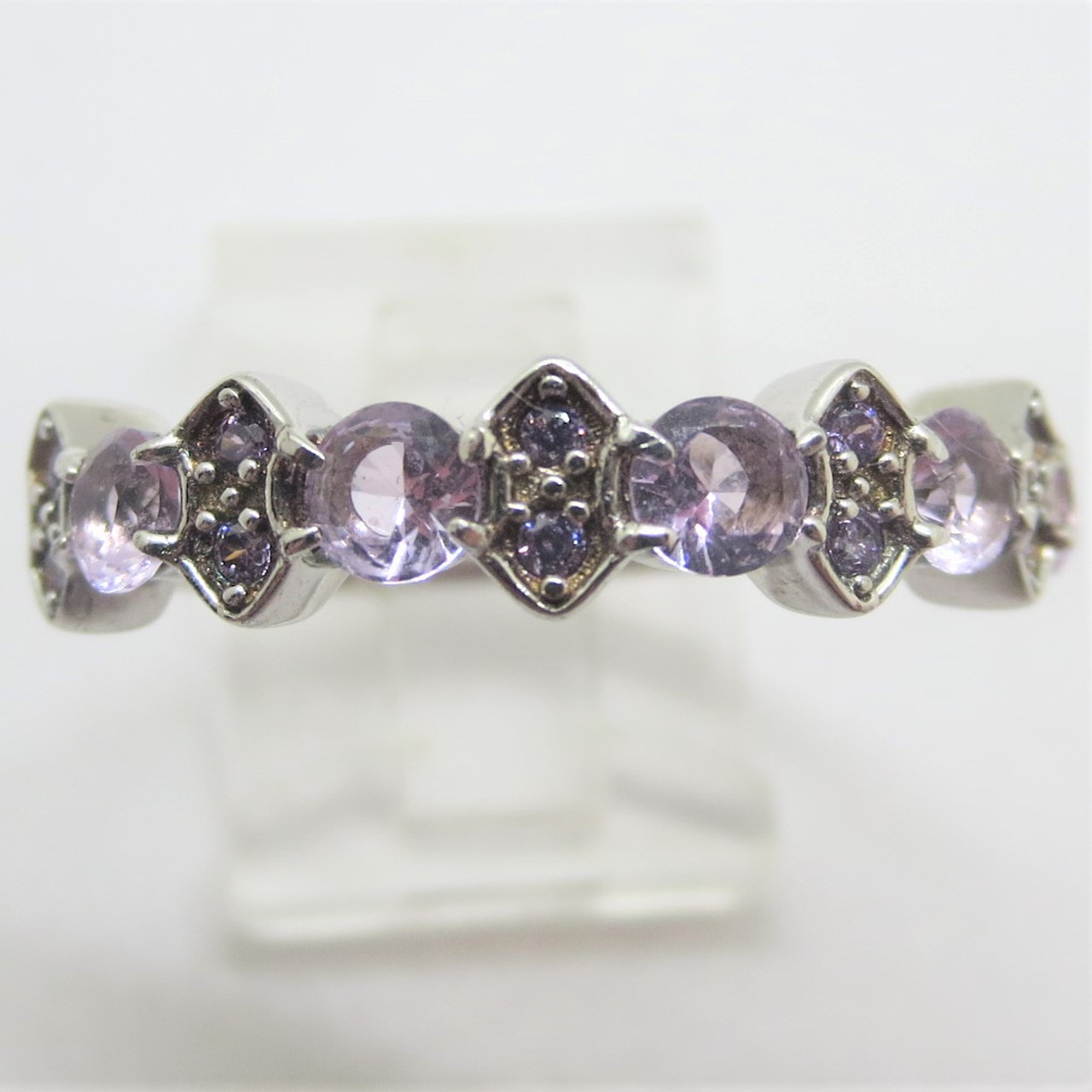 Bomb Party Lab Created Amethyst Sterling Silver Ring Size 10.25 RBP2277