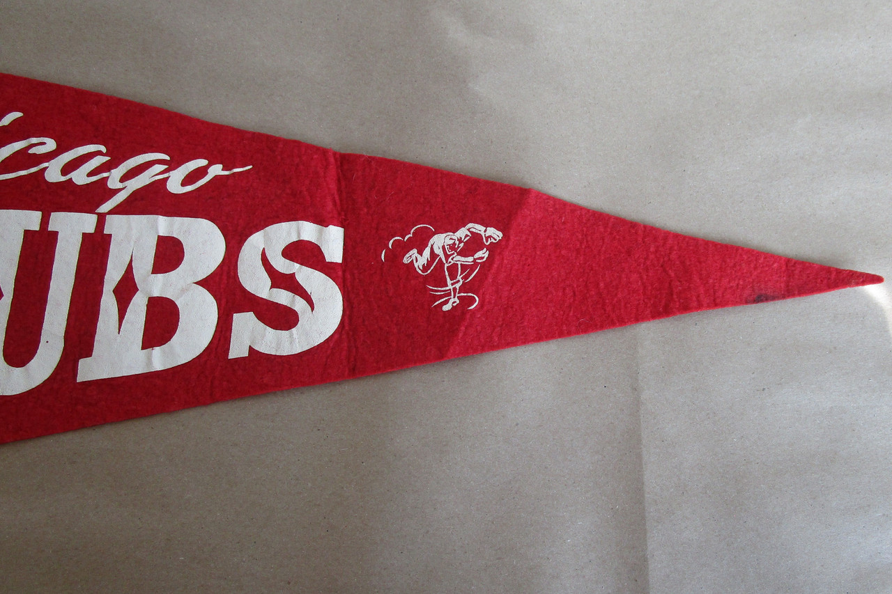 Vintage Chicago Cubs Felt Flag Pennant