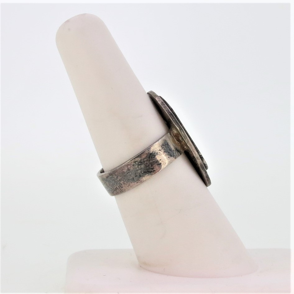 Vintage Unmarked Sterling Silver Initial R Ring Size 6.5