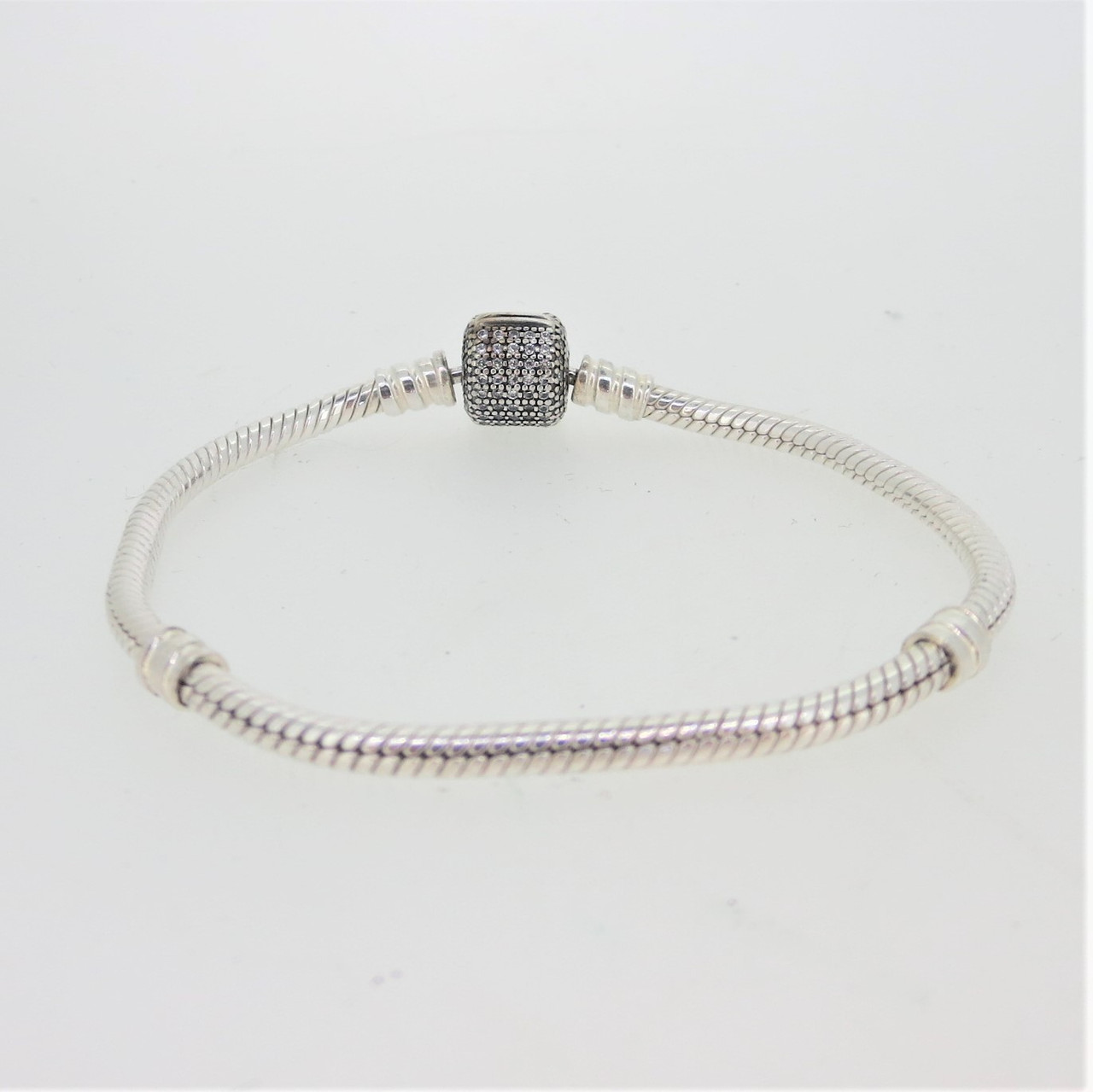 Pandora Moments Asymmetric Star Clasp Snake Chain Bracelet, Sterling  silver