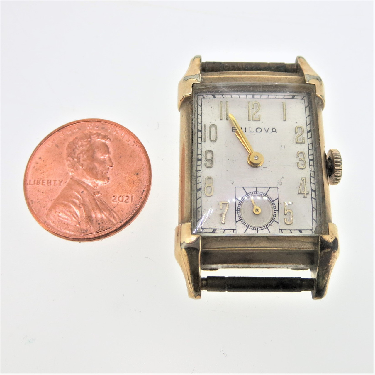 Vintage 1946 10K Gold filled Bulova 7AK 21 jewel wristwatch