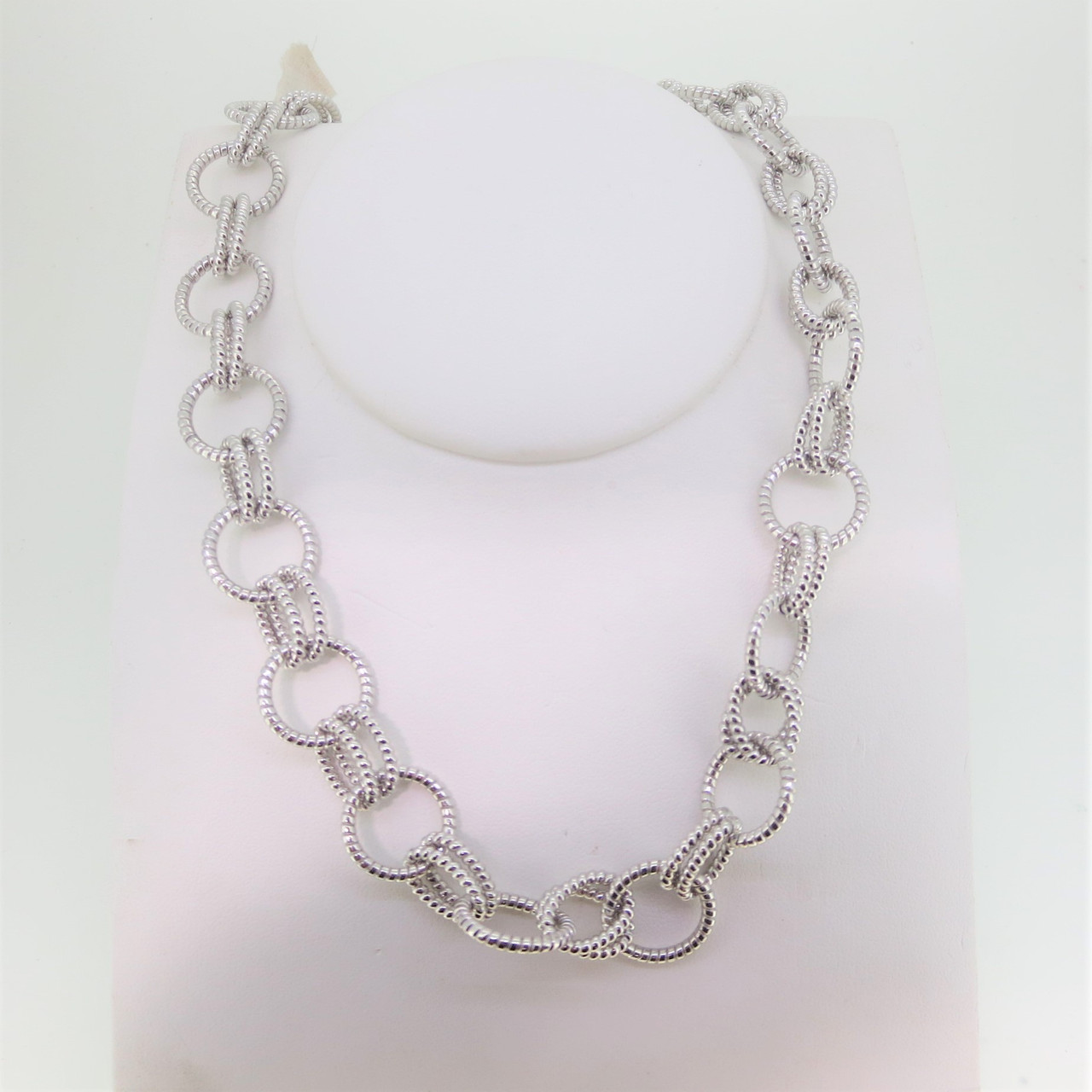 Judith Ripka Sterling Silver Chain with 