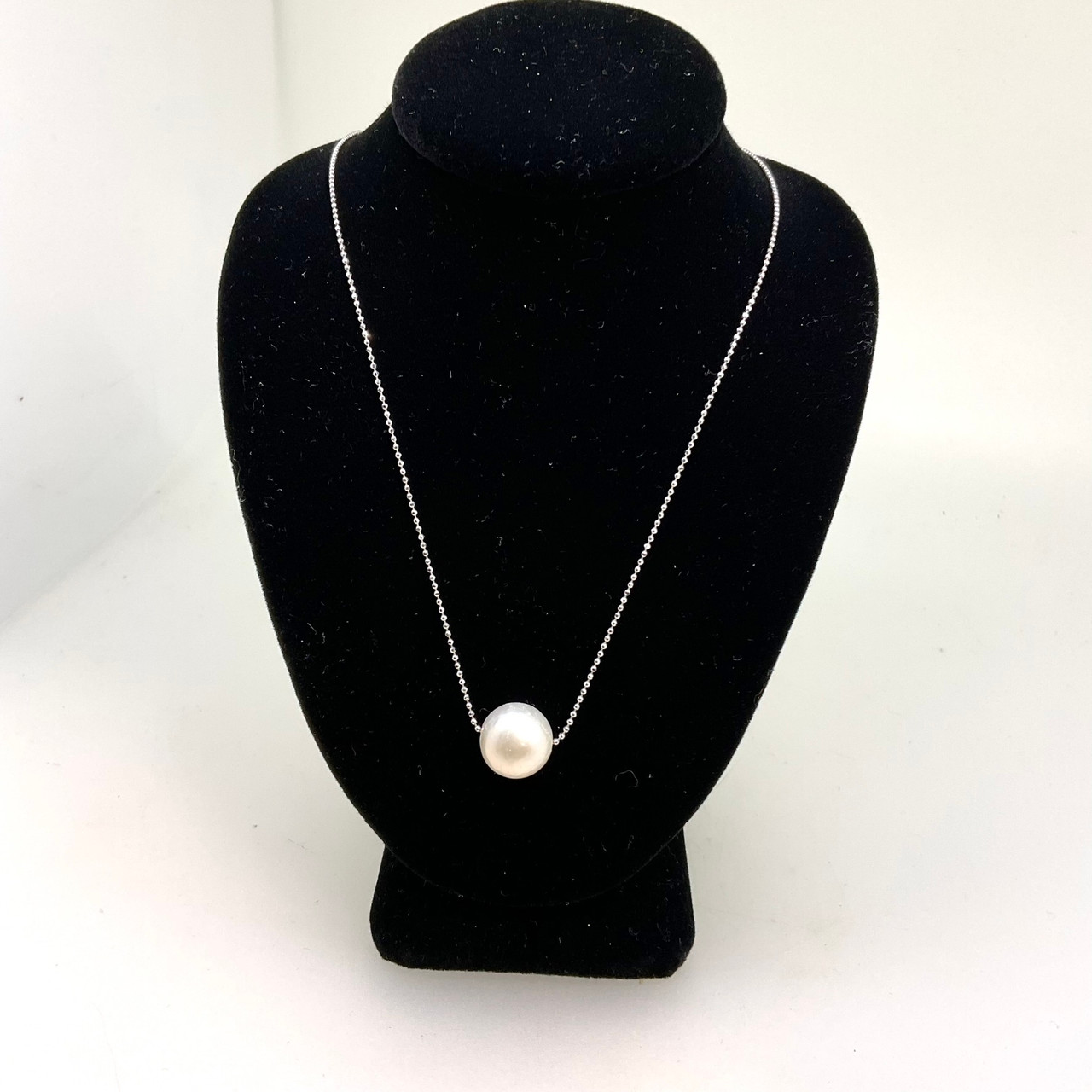 Sterling Silver Honora Sphere Pearl Drop Necklace