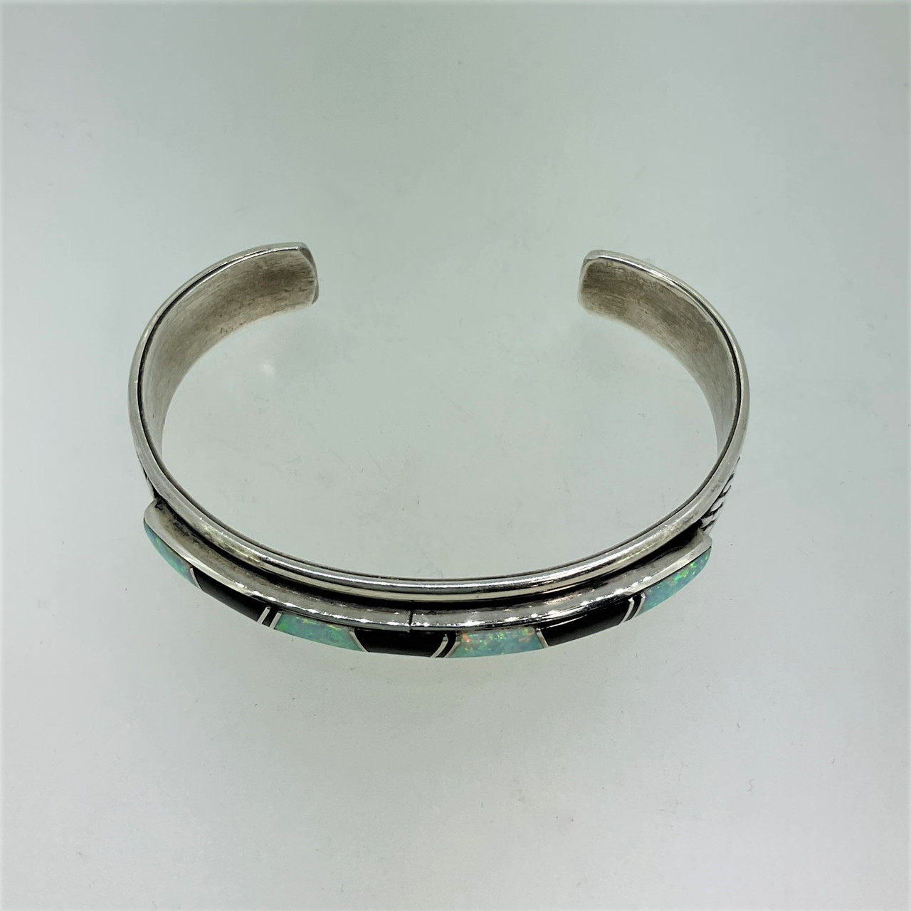 アクセサリー Navajo / silver bangle Arnold Good luck Navajo - Arnold Goodluck – Gallup Trading