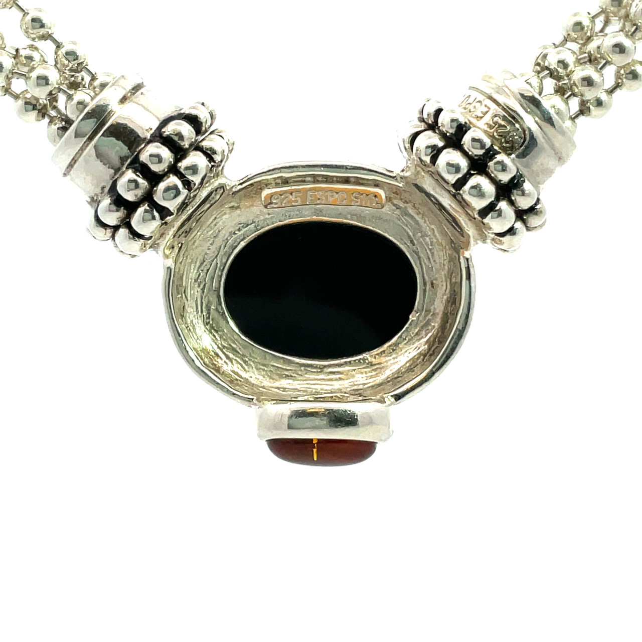 Joseph Esposito .925 Silver Art Deco Pendant Jewelry