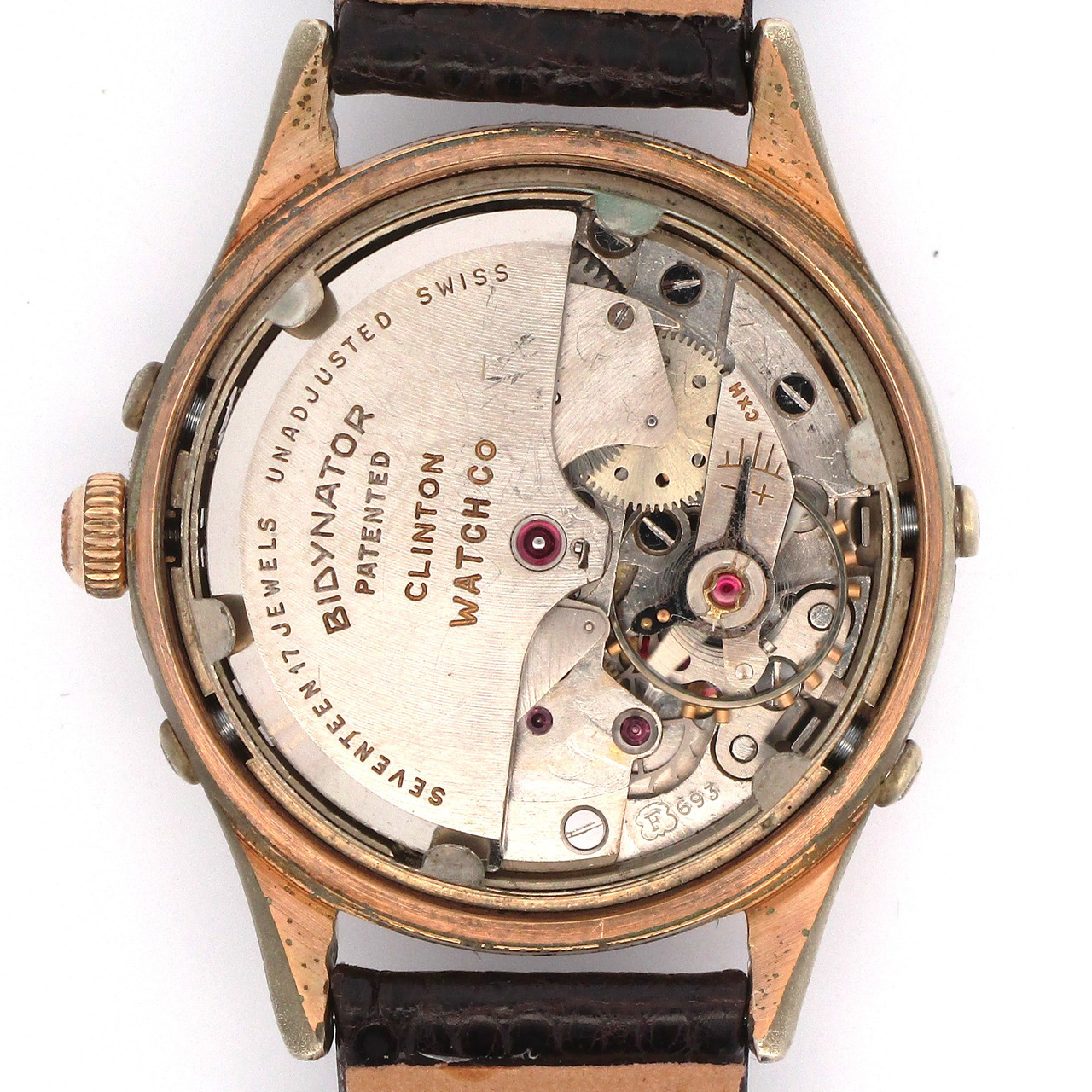 Vintage Automatic Clinton Triple Date Moonphase 32mm Watch
