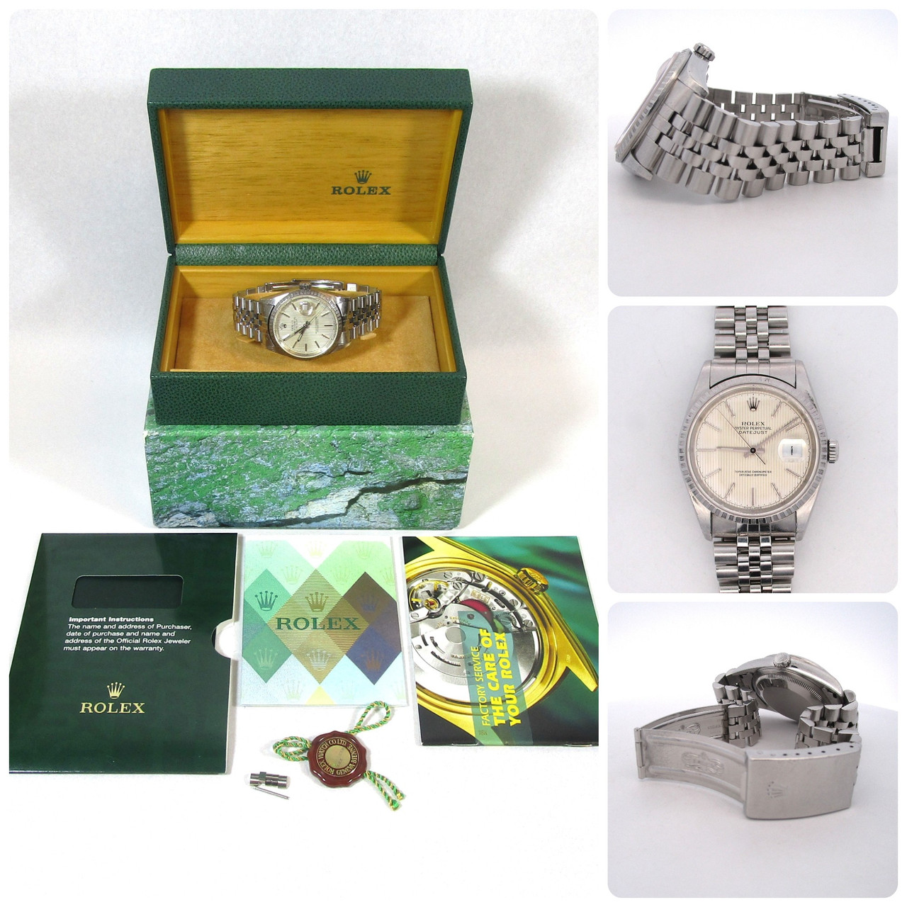 ROLEX DATEJUST ボックスと説明書とギャランティ有り Rolex16220__35214.1757619687.