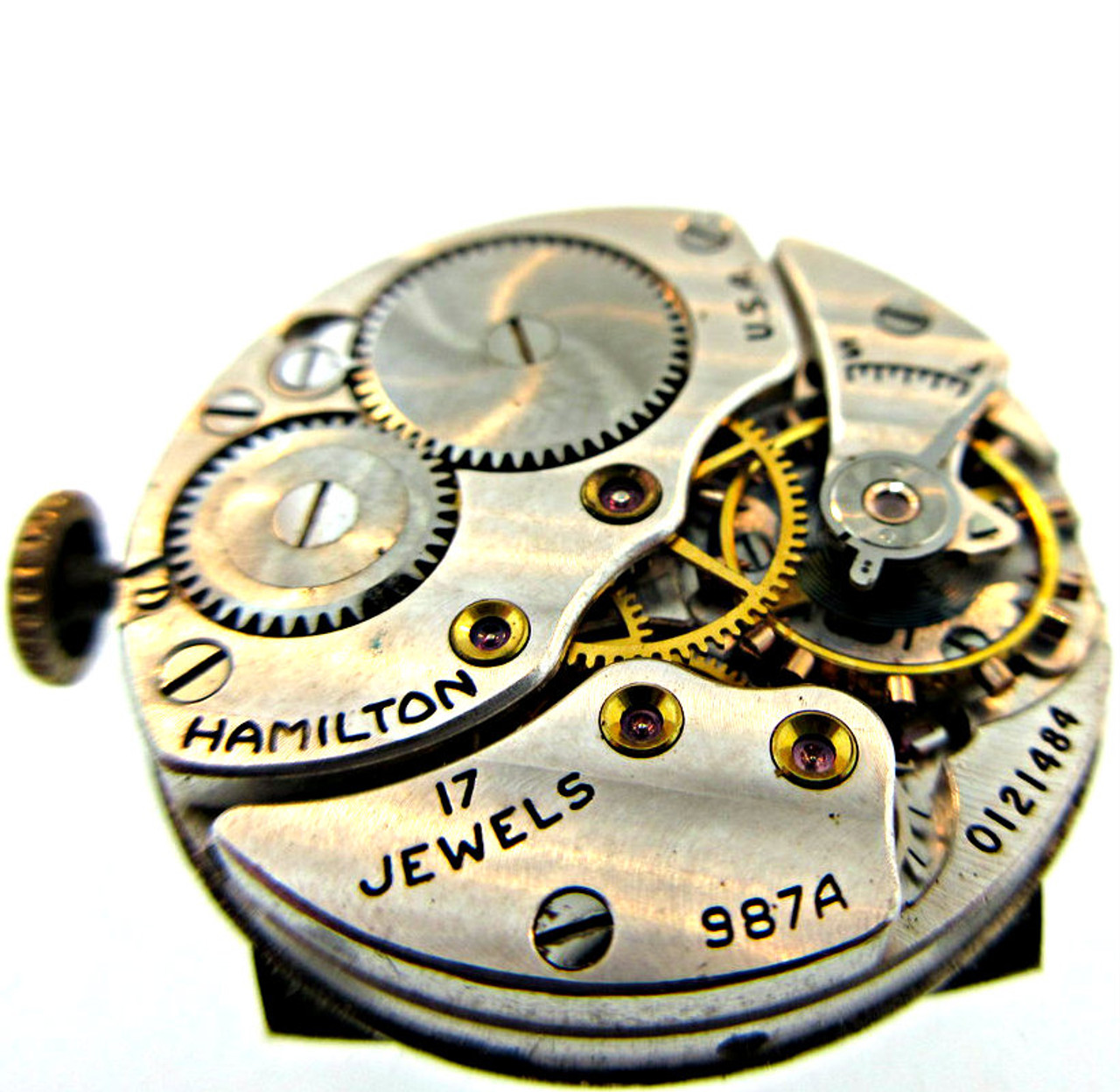 Antique Hamilton Watch Co. 17 Jewels Movement and Dial with 10k Gold Filled  Case