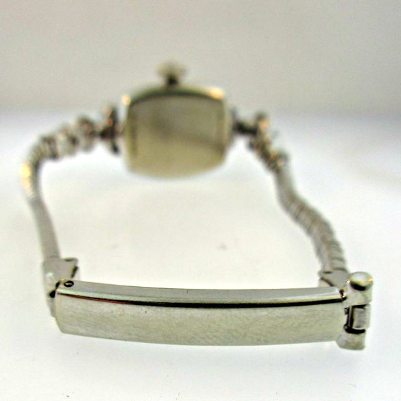 Vintage Hamilton Watch Co. 780 17 Jewels 14k White Gold Diamond Ladies ...