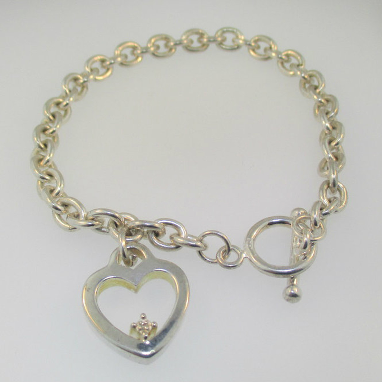  Open Heart Charm in Sterling Silver, Charms for Bracelets and  Necklaces: Clasp Style Charms: Clothing, Shoes & Jewelry