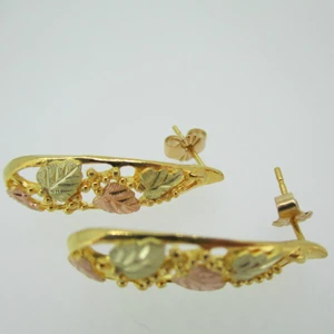 10k Black Hills Gold Coleman Co. Stud Earrings