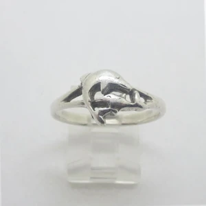 Sterling Silver Dolphin Ring  Sz 10