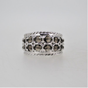 Atelier Sterling Silver Mexico Smoky Quartz Ring Size 8