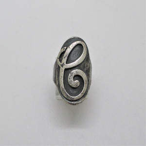 Sterling Silver Initial C Ring Size 5