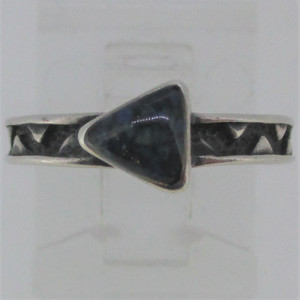 Triangle Lapis Carolyn Pollack Carlisle Jewelry Sterling Silver Ring Size 5