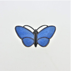 50'60's Ivar Holth ノルウェー ヴィンテージ青い蝶のブローチ Vintage Ivar Holt (Holth) Norway Sterling Blue Enamel