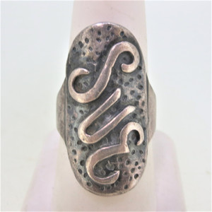 Sterling Silver Initial Sue Ring Size 8