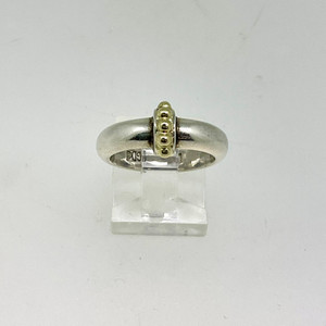 Sterling Silver and 18K Gold Janice Girardi Accent Ring Size 6