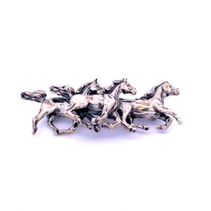 Sterling Silver Kabana Horse Brooch